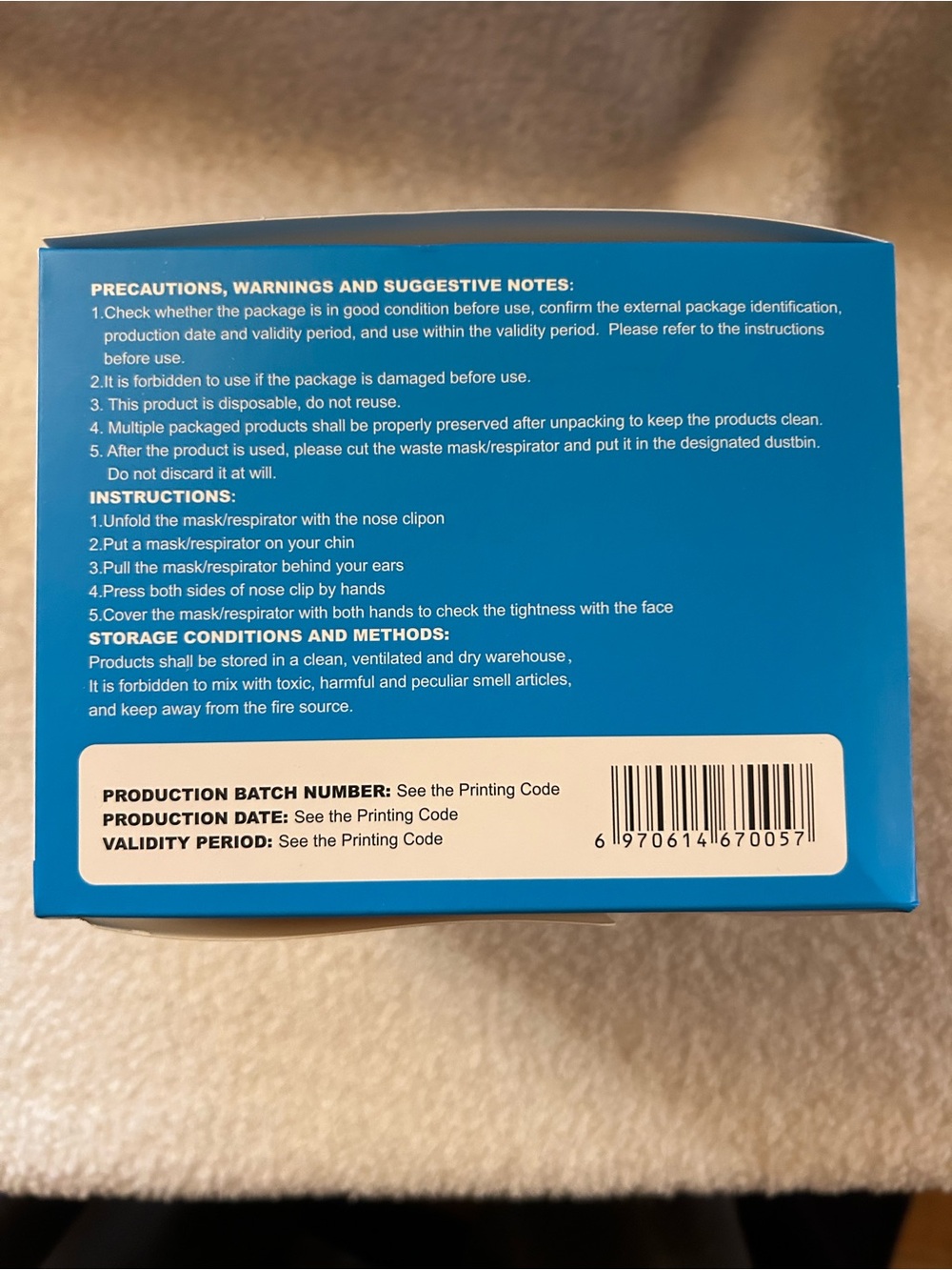 💰3 for $20 - SHENGJIE KN95 particulate Protective Respirators - Picture 3 of 4
